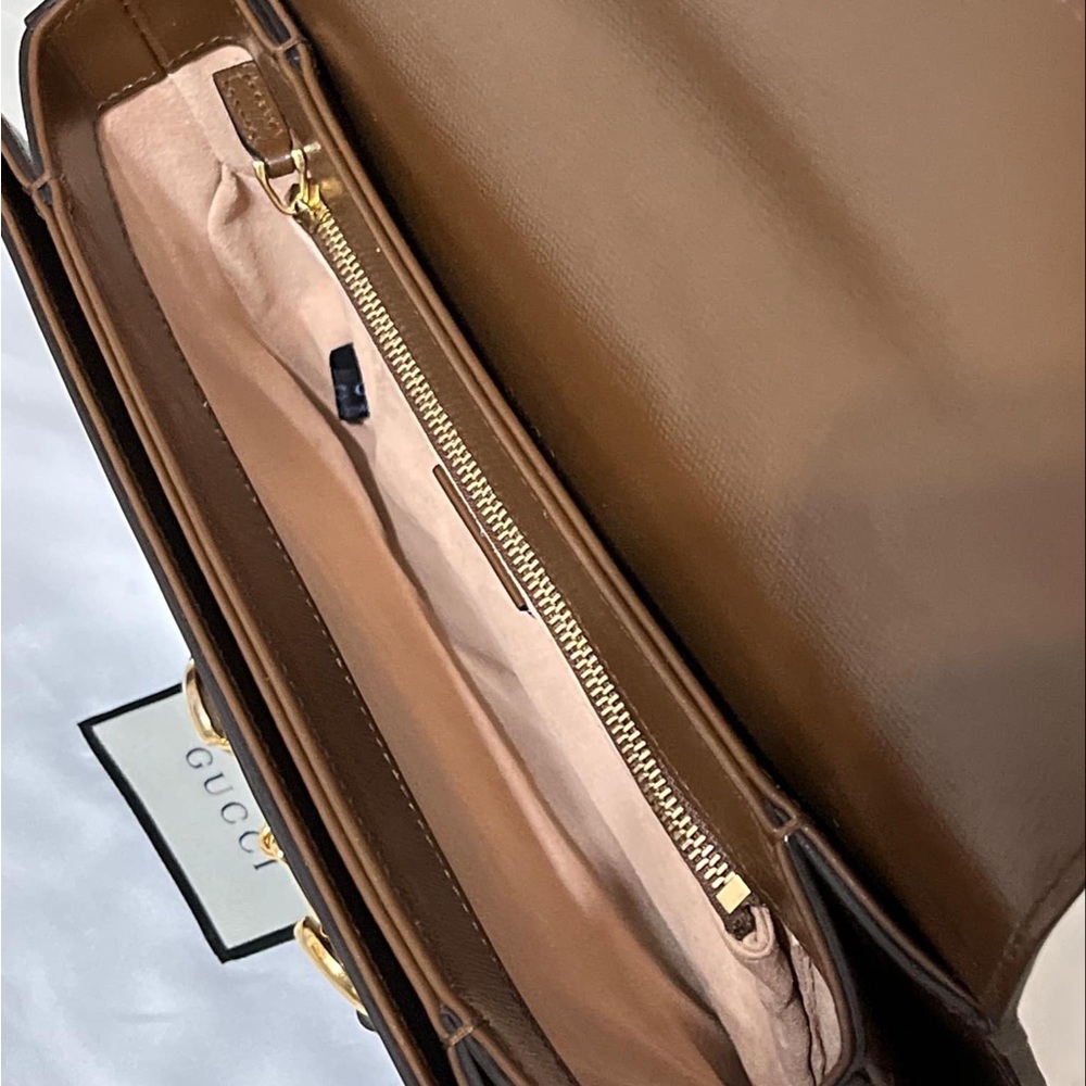 SOLD ON OTHER PLATFORMS - GUCCI HORSEBIT 1955 SHOULDER BAG - Picture 14 of 15